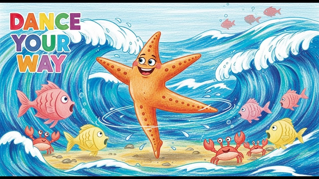 Starfish Couldn’t Swim… But She Learned to Dance 🐚 | Kids Moral Story ...