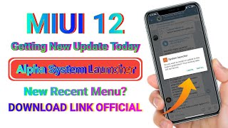 MIUI Alpha System Launcher New Update | New Futures | New Recent Menu? | Bugs Fixed | Download Link screenshot 4