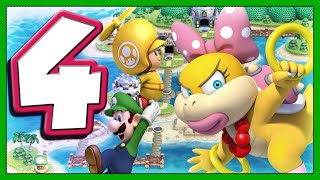 New Super Mario Bros Wii - Part 4 Water Land Walkthrough W-4 (Nintendo Wii)