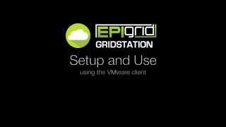 Using EpiGrid Gridstation via VMware client
