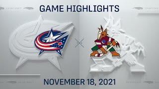 NHL Highlights | Blue Jackets vs. Coyotes - Nov 18, 2021