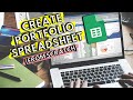 How to Create A Simple Beginner Investment Tracker Using Google Sheets (Built From Scratch)
