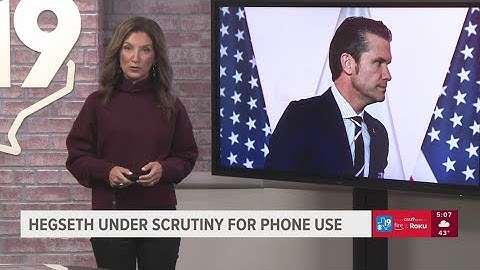 Defense Secretary Pete Hegseth under scrutiny for phone use