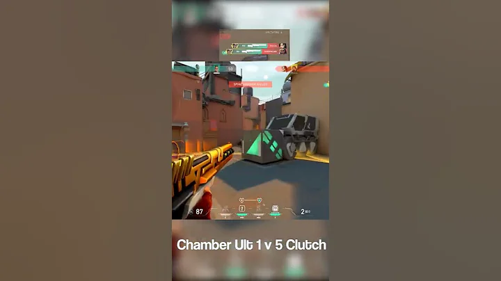 1 v 5 chamber clutch ez #valorant #valorantclips #chamber