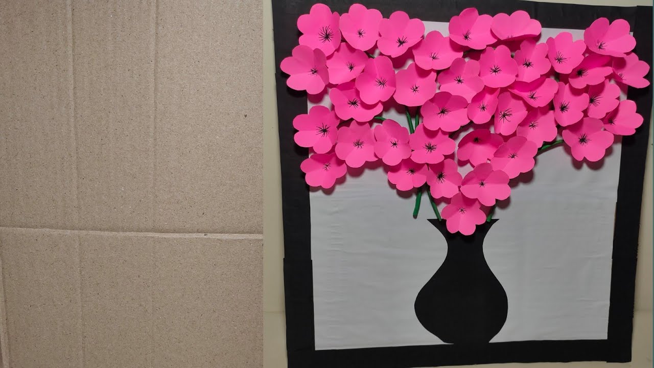 flower wall decoration ideas creative art ideas with paper wall