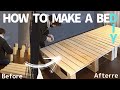【DIY】パレットベッドを自作！1×4材と角材の２種類のサイズのみでできる作り方　How to make a bed