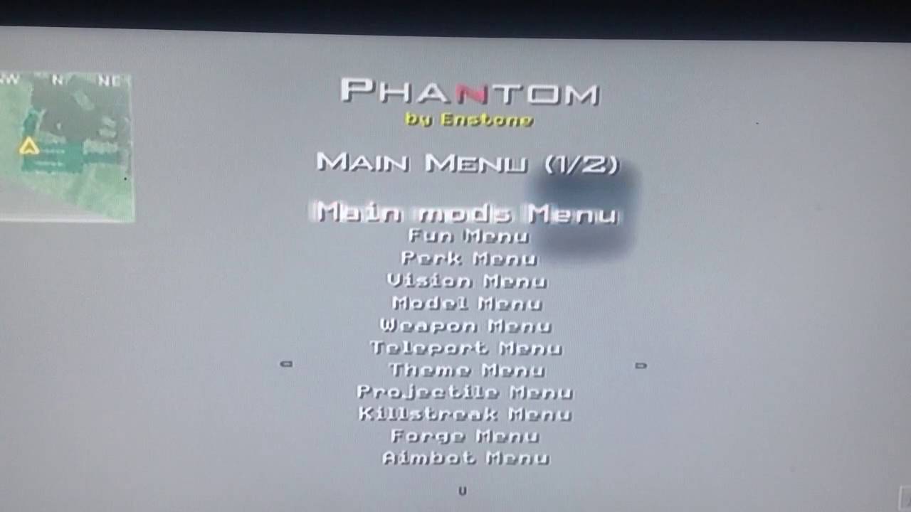 playing around with Enstone mod menu in mw3