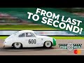 BTCC star shoots from last to second place in Porsche 356!