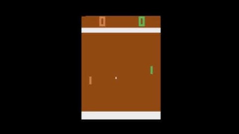 Reinforcement learning agent (MuZero) on Pong