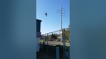 Helicopter Stringing Wires