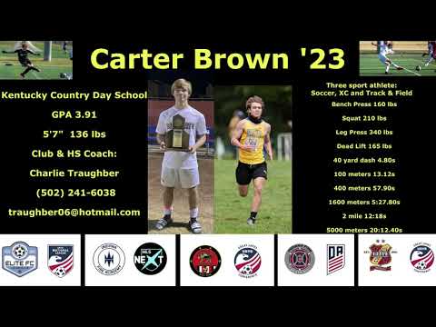 Carter Brown | Kentucky Country Day School | Class of 2023 | GPA 3.91 | Elite FC | National League |