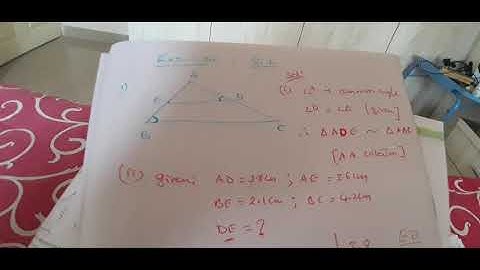 Similar triangles exercise 8.2 problems 1,2&3. class 10 Maths