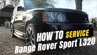 Range Rover Service L320 2010 - 2013 *Oil Change* *Air Filter Change* *Pollen Filter Change*