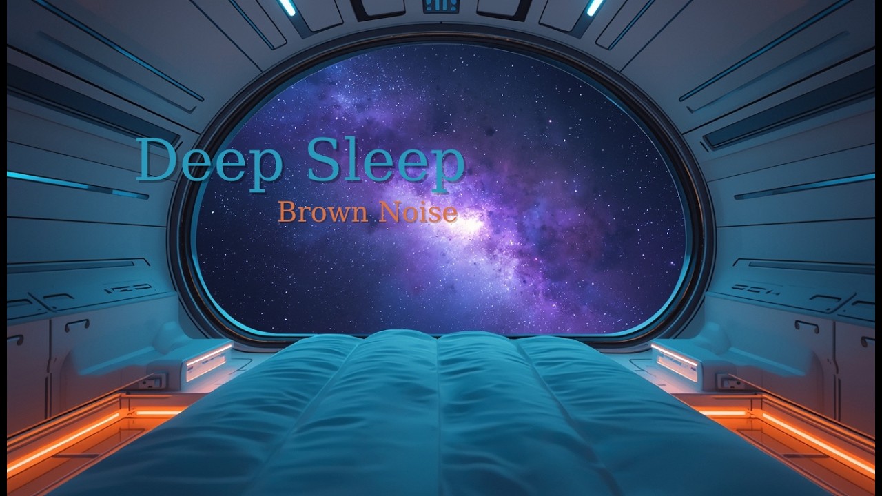 🌌 Sleep in a Deep Space Capsule | Spaceship Engine Sound (Brown Noise)