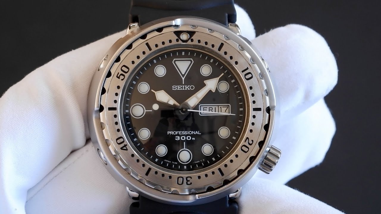 Akrobatik Optimisme overskydende #Seiko 7C46-7011 (SBBN007) "tuna" diver's watch - YouTube