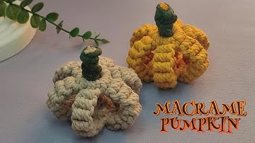 DIY Macrame Pumpkin | Macrame tutorial | Halloween Decoration