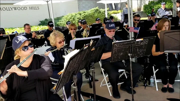 The Los Angeles Police Concert Band performing STA...