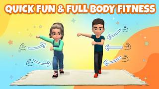 15 min kids workout quick fun full body fitness