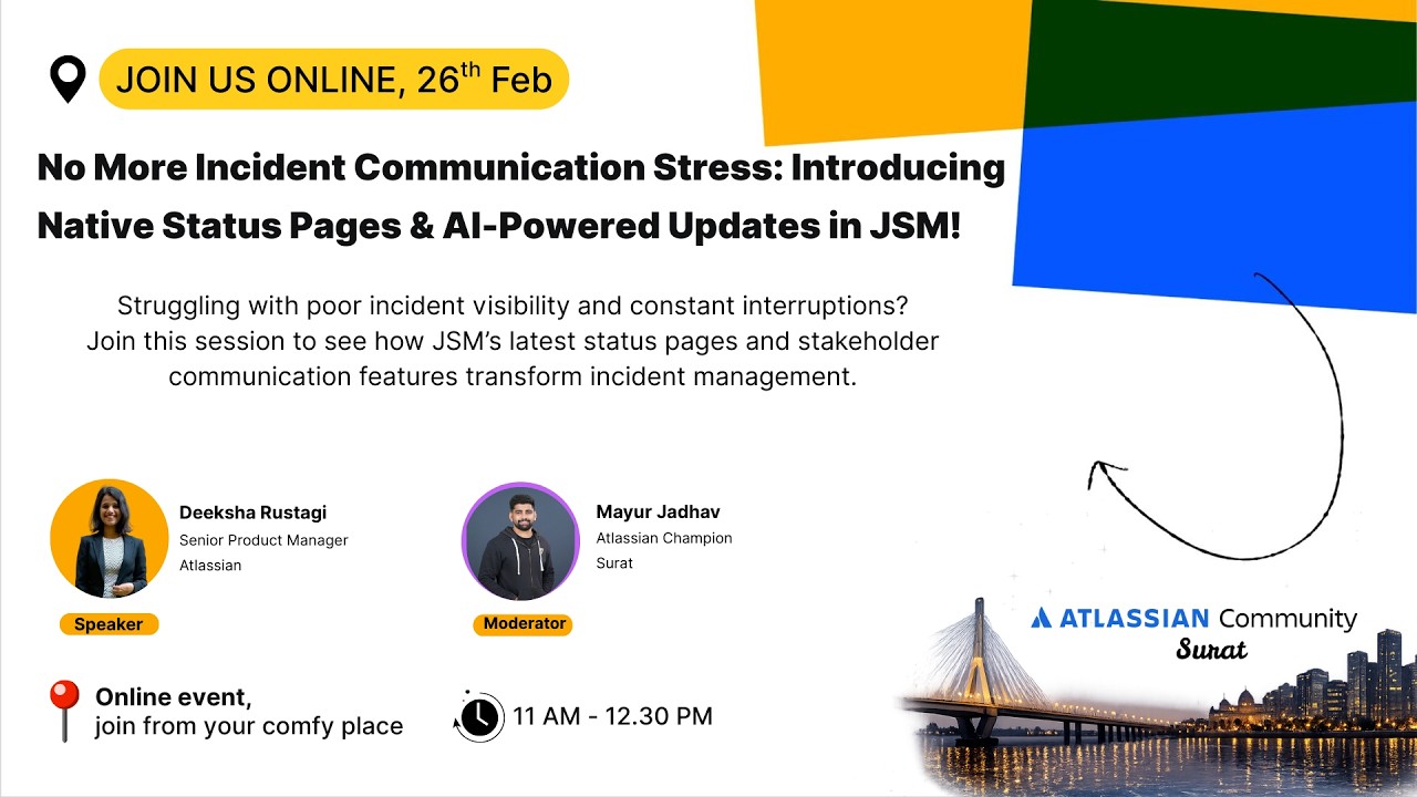 No More Incident Communication Stress: Introducing Native Status Pages & AI-Powered Updates in JSM.