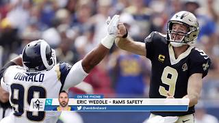 Eric Weddle on Drew Brees' Thumb Injury vs the Rams | The Rich Eisen Show | 9/16/19
