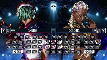 KOF XV OBT All Characters Colors