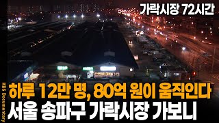 전국 17개 공영도매시장 거래물량의 절반을 책임지는 가락시장을 가다 | 인생시장 72시간 | KBS 20081206 방송