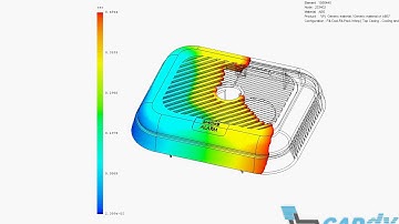SOLIDWORKS Plastics Filling Animation