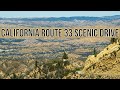 California scenic drive  route 33 taft to ojai