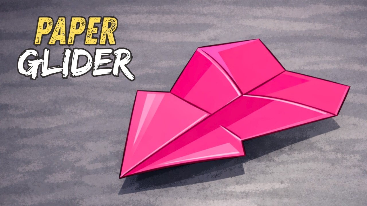How to Make a Paper Plane Glider Easy - Flying Glider Paper Plane