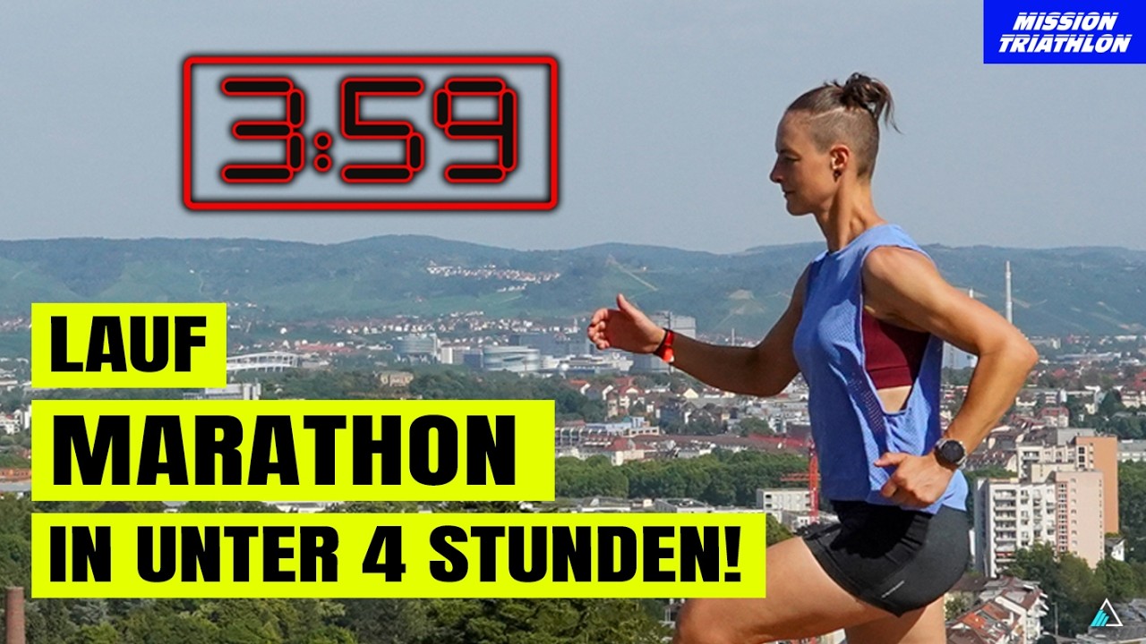 So läufst Du einen Marathon in unter 4 Stunden!