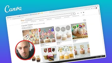 How to make Cupcake Toppers in Canva