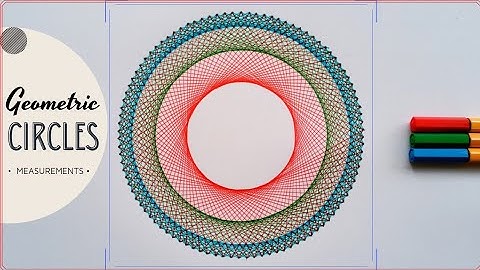 How To Draw Geometric Circle Pattern || Easy || Measurements