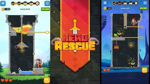 HERO RESCUE - gameplay walkthrough level 1 - 150+ | ios & android | sarkar gaming
