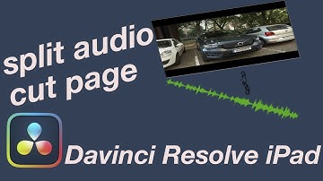 Davinci Resolve for the iPad: how to create a audio track for your video in the cut page (tutorial)