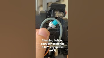 Cleaning hobbed extruder gears the easy way (prusa mk3)