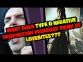 What does type o negative production manager think of lovebites