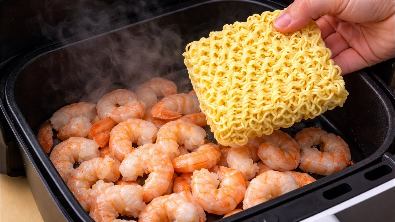 Завтрак в аэрогриле за 5 минут! ЭТО блюдо из креветок, приготовленное в аэрогриле, стало ВИРУСНЫМ!