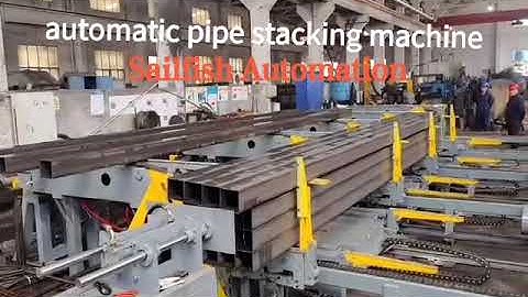 Steel pipe stacking machine