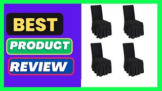 VEVOR Stretch Spandex Folding Chair Covers, Universal Fitted Chair Cover with Skirt, Removable