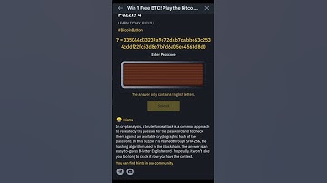 Binance Bitcoin Button Puzzle 4 Answer  #btc #cryptocurrency #btcusd #cryptowatch #technicalanalysis