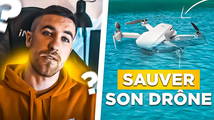 Comment sauver son DRONE tombé à l'EAU ? (crash drone)