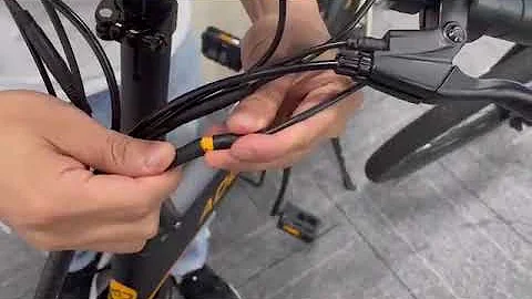 ADO Ebike E10 Unplug the headlight connector&switch instruction