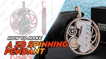HOW TO MAKE A 3D SPINNING PENDANT ✨