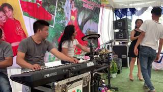 Lk để cho em khóc-tình yêu của tôi-remix-cover(drum thiênTài)casĩ hát như đấm VàoTai-vũ đoàn loạn xạ