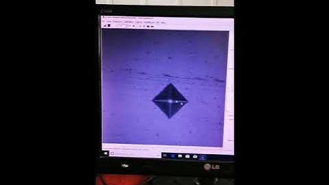 Vickers hardness tester and CCD