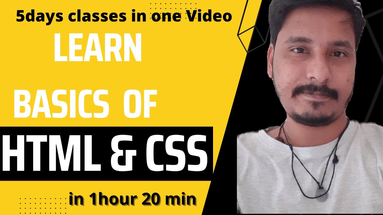 HTML CSS COURSE Total 5 Dyas Course in One Video with Notes - YouTube