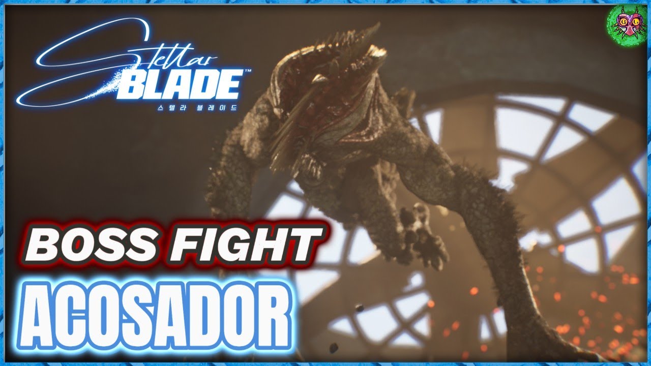 Stellar Blade combate contra Acosador