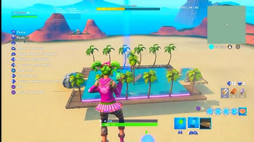 FLOATING WATERFALL 1v1 Map  TUTORIAL !!!!