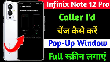 infinix note 12 pro caller id change kaise kare | how to change caller id on infinix note 12 pro