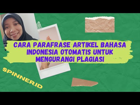 Video: Alat Paraphrasing, Alat Terjemahan Bahasa Dan Plagiarisme: Kajian Penerokaan